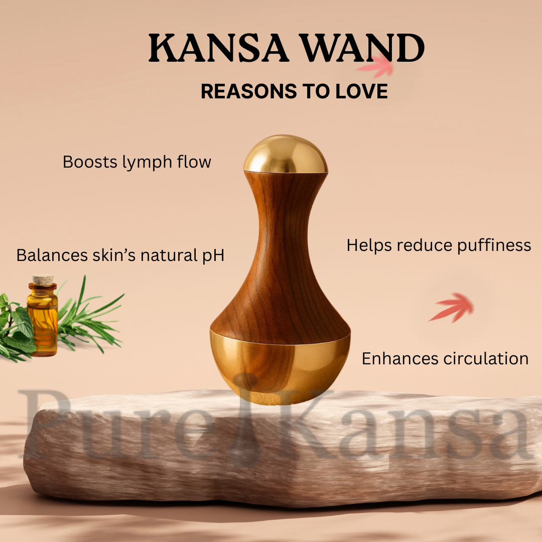Kansa Dual Wand (Face & Foot Massager) By Pure Kansa