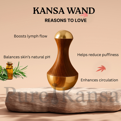 Kansa Dual Wand (Face & Foot Massager) By Pure Kansa