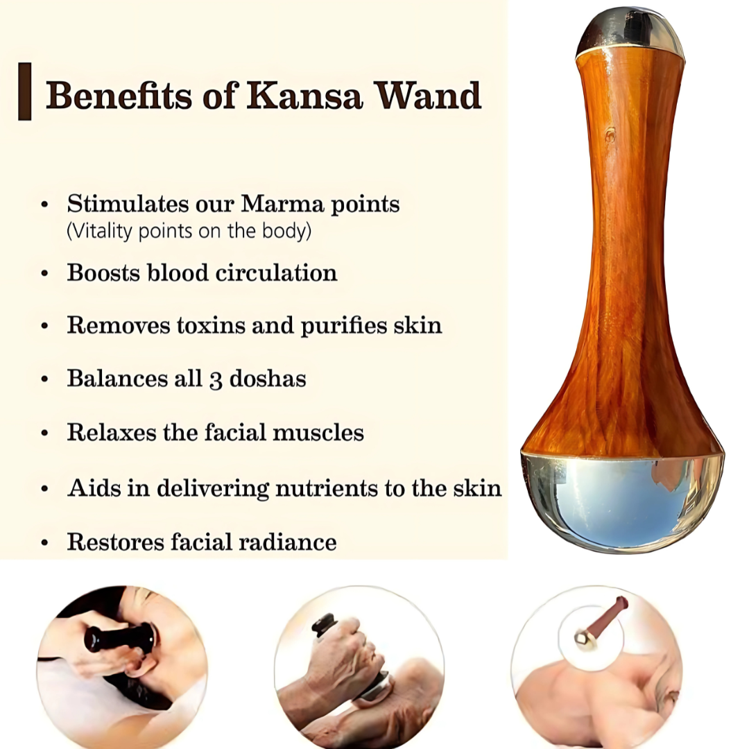 Kansa Dual Wand (Face & Foot Massager) By Pure Kansa